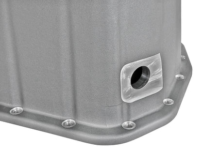 aFe Street Series Deep Engine Oil Pan Raw w/ Machined Fins | GM Duramax V8-6.6L (11-16) (46-70340)