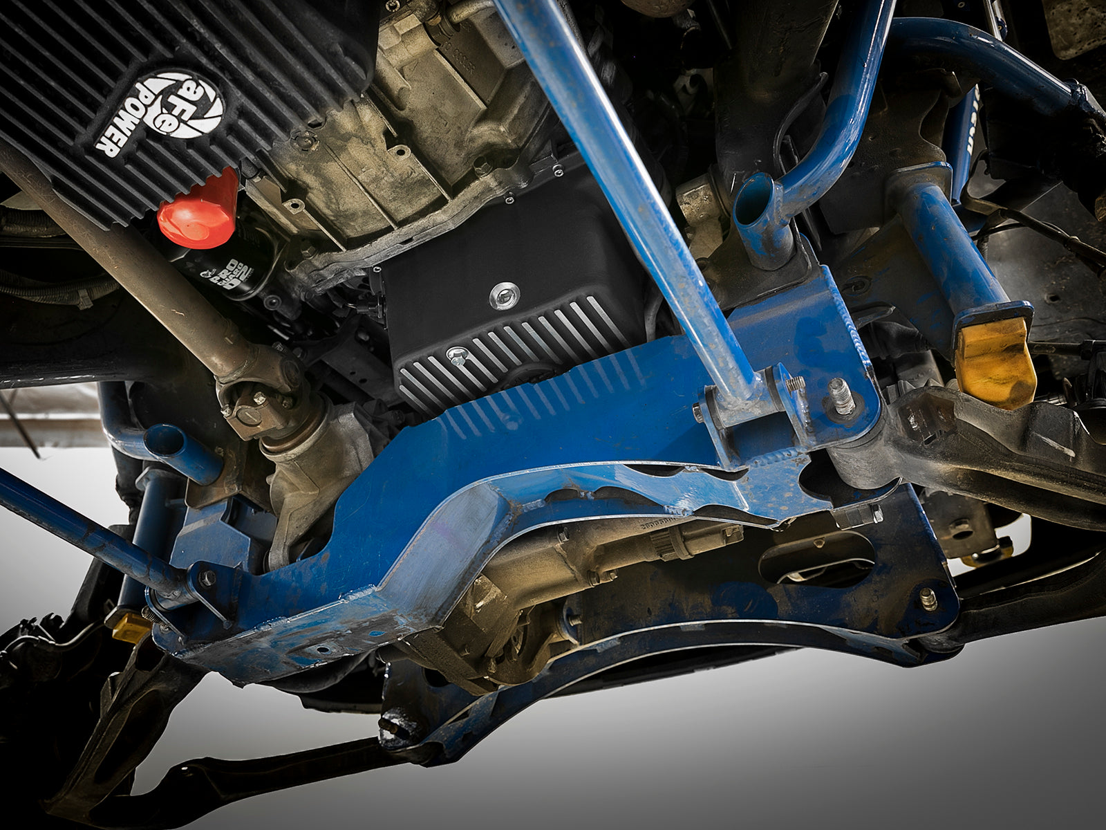 aFe Pro Series Deep Engine Oil Pan Black w/ Machined Fins | GM Duramax V8-6.6L (11-16) (46-70342)