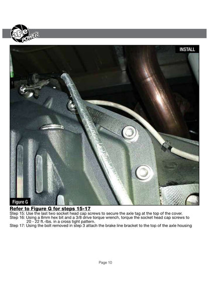aFe Street Series D&S Rear Diff Cover w/ Machined Fins | Ford 17+ F-250/350 Super Duty (46-70350)