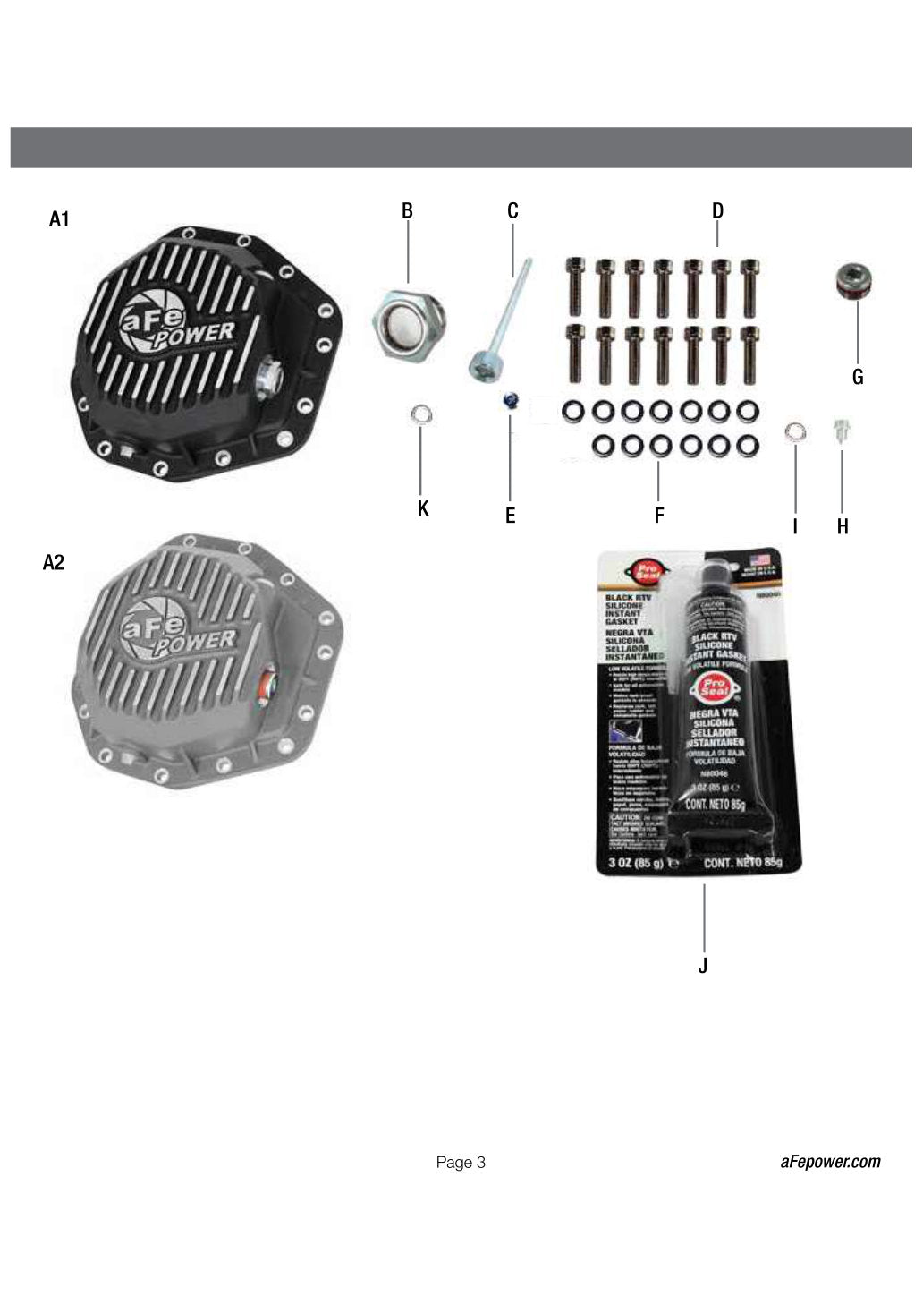 aFe Pro Series Rear Diff Cover | Ford F-250/350 17+ 6.7L (46-70352)