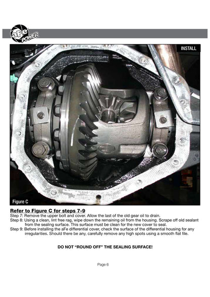 aFe Pro Series Rear Diff Cover | Ford F-250/350 17+ 6.7L (46-70352)