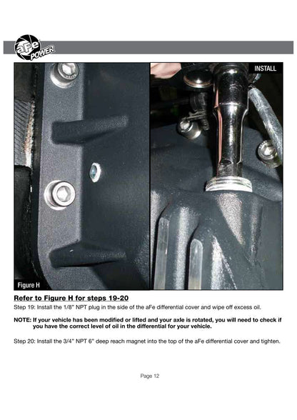 aFe Pro Series Rear Diff Cover | Ford F-250/350 17+ 6.7L (46-70352)