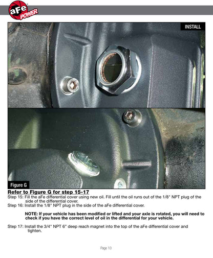 aFe Diff Cover | GM 99-13 Silverado/Sierra 2500/3500 (46-70370)