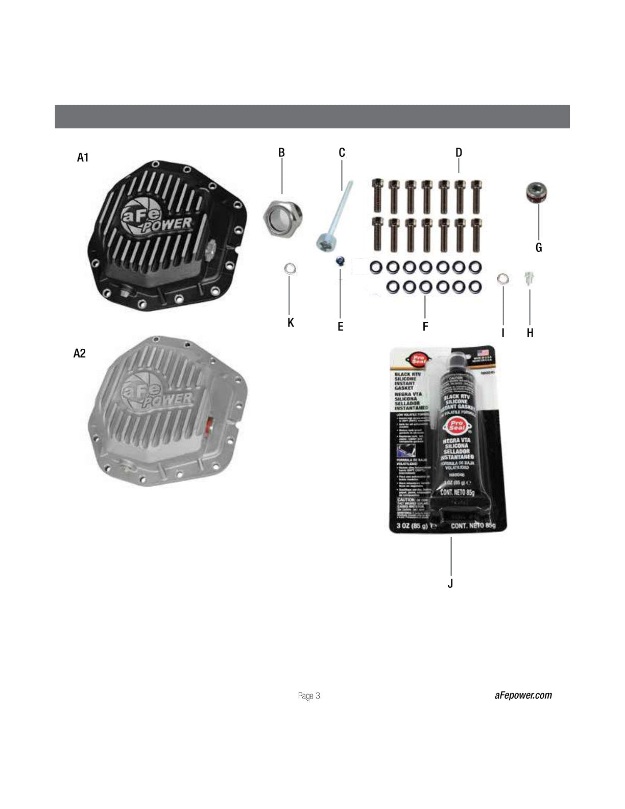 aFe Pro Series Rear Diff Cover | Ford F-350/450 17+ 6.7L (46-70382)