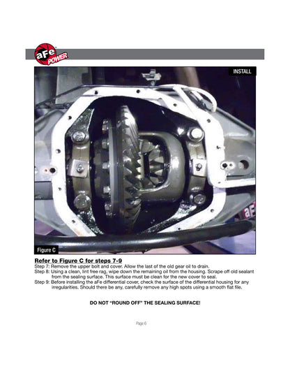 aFe Pro Series Rear Diff Cover | Ford F-350/450 17+ 6.7L (46-70382)