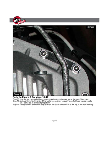 aFe Pro Series Rear Diff Cover | Ford F-350/450 17+ 6.7L (46-70382)