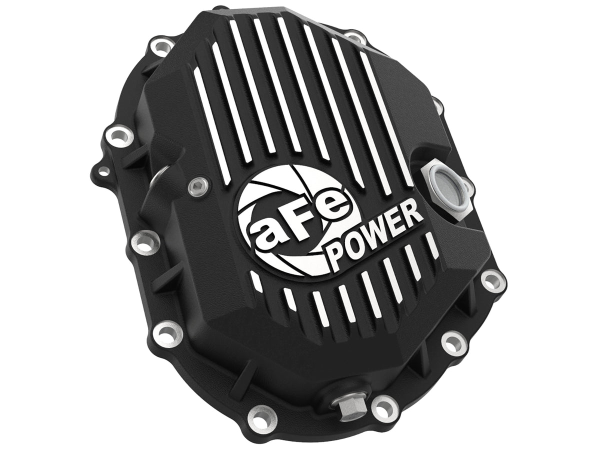 aFe Pro Series Front Differential Cover Black w/ Machined Fins | GM 2500-3500 (11-18) (46-71050B)