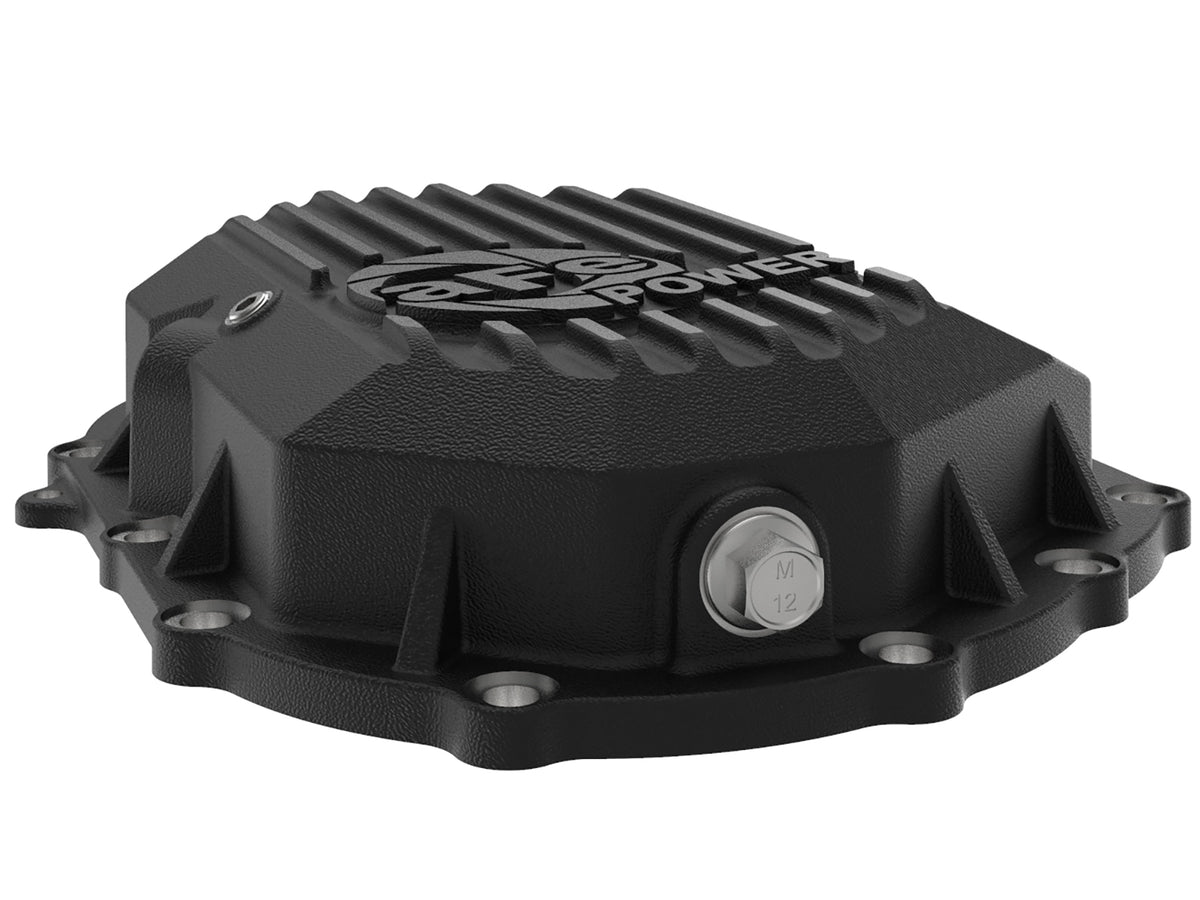 aFe Pro Series Front Differential Cover Black w/ Machined Fins | GM 2500-3500 (11-18) (46-71050B)