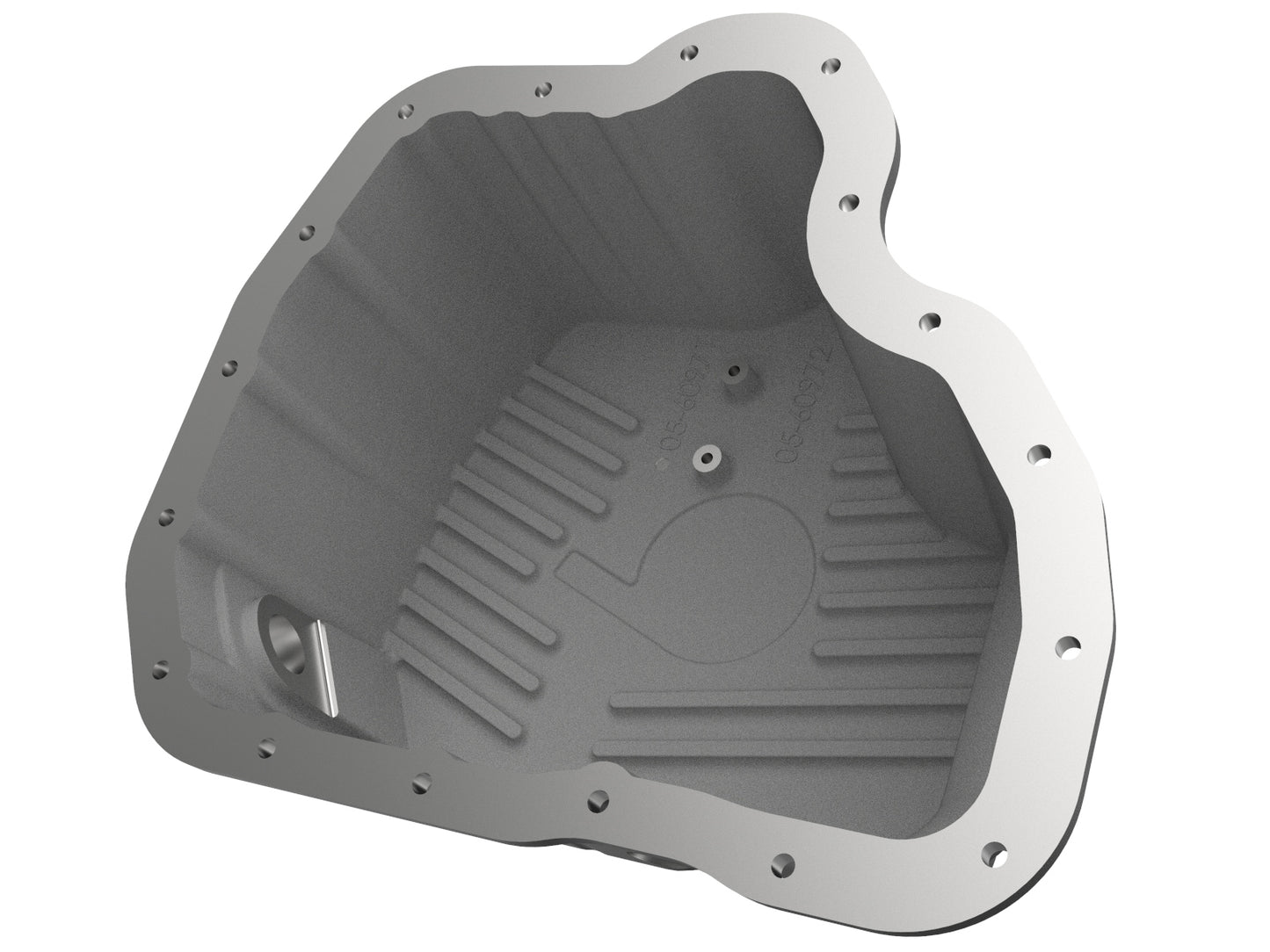 aFe Pro Series Engine Oil Pan Black w/ Machined Fins | GM Diesel Trucks V8-6.6L (01-10) (46-71070B)