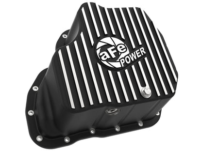 aFe POWER Pro Series Oil Pan Black w/ Machined Fins | GM 6.6L LML Diesel (11-16) (46-71080B)