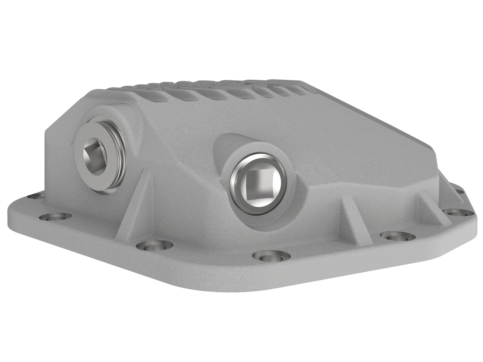 aFe Street Series Raw F&R Diff Cover w/ Machined Fins | Jeep JL (18-21) (46-71090A)