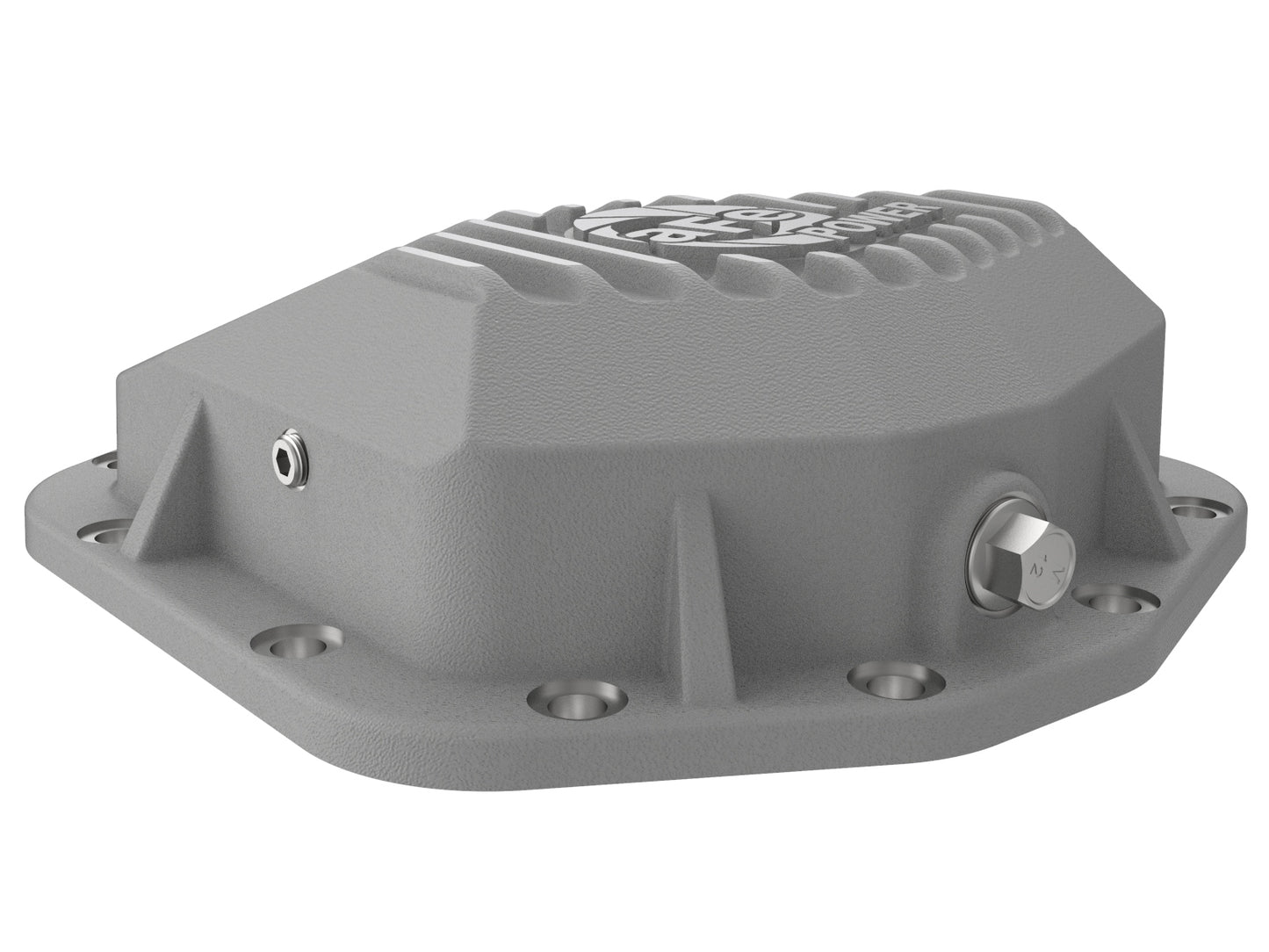 aFe Street Series Raw F&R Diff Cover w/ Machined Fins | Jeep JL (18-21) (46-71090A)