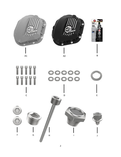 aFe Dana 60 Front Diff Cover | Ford F-250/350 Super Duty (08-23) (46-71100A)