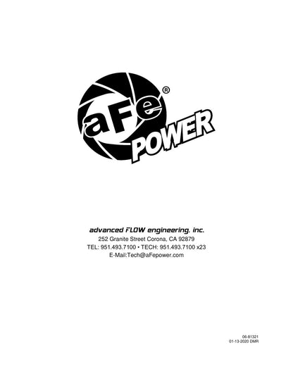 aFe Pro Series Dana 60 Front Diff Cover | Ford Trucks (17-20) (46-71100B)