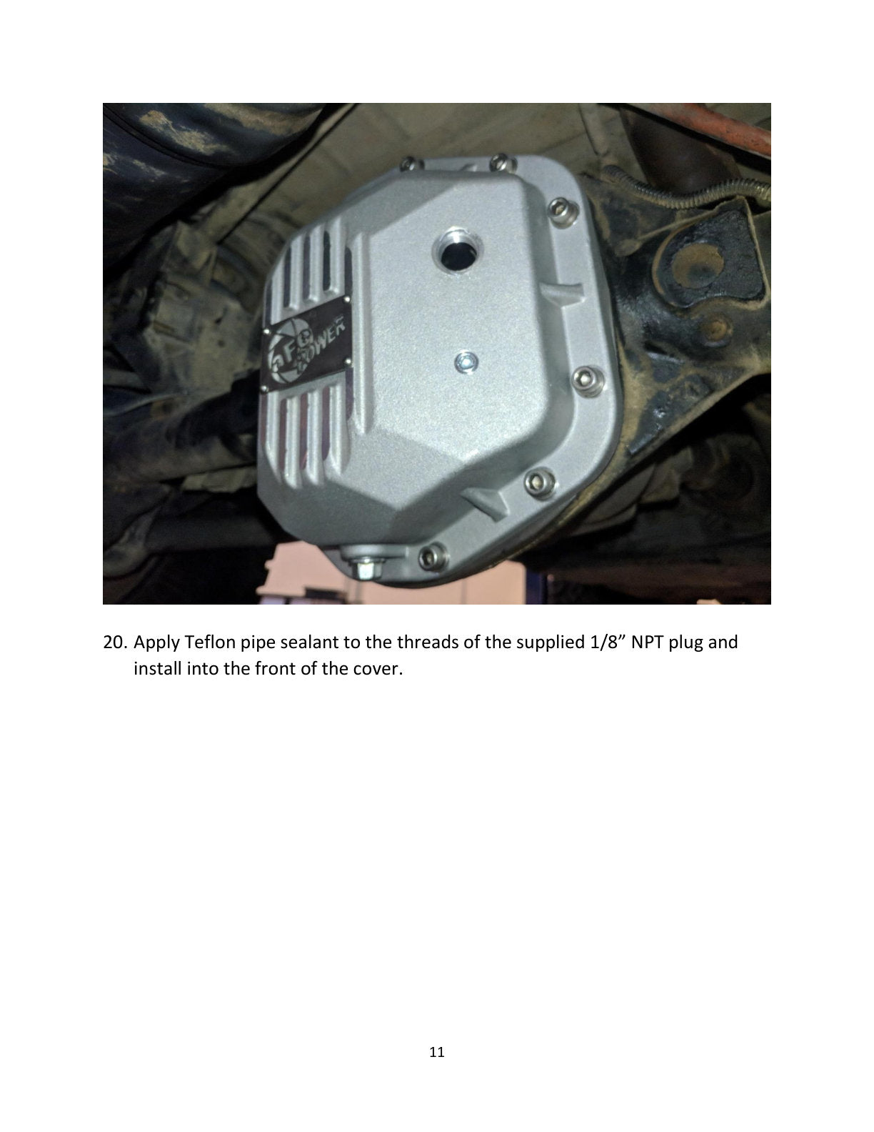 aFe Street Series Dana 44 Rear Diff Cover Jeep TJ/JK (97-18) (46-71110A)