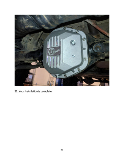 aFe Street Series Dana 44 Rear Diff Cover Jeep TJ/JK (97-18) (46-71110A)