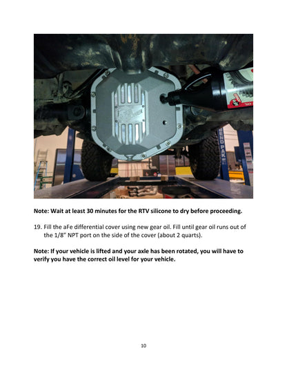 aFe Pro Series Dana 44 Rear Diff Cover Jeep Wrangler (97-18) (46-71110B)