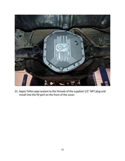 aFe Pro Series Dana 44 Rear Diff Cover Jeep Wrangler (97-18) (46-71110B)