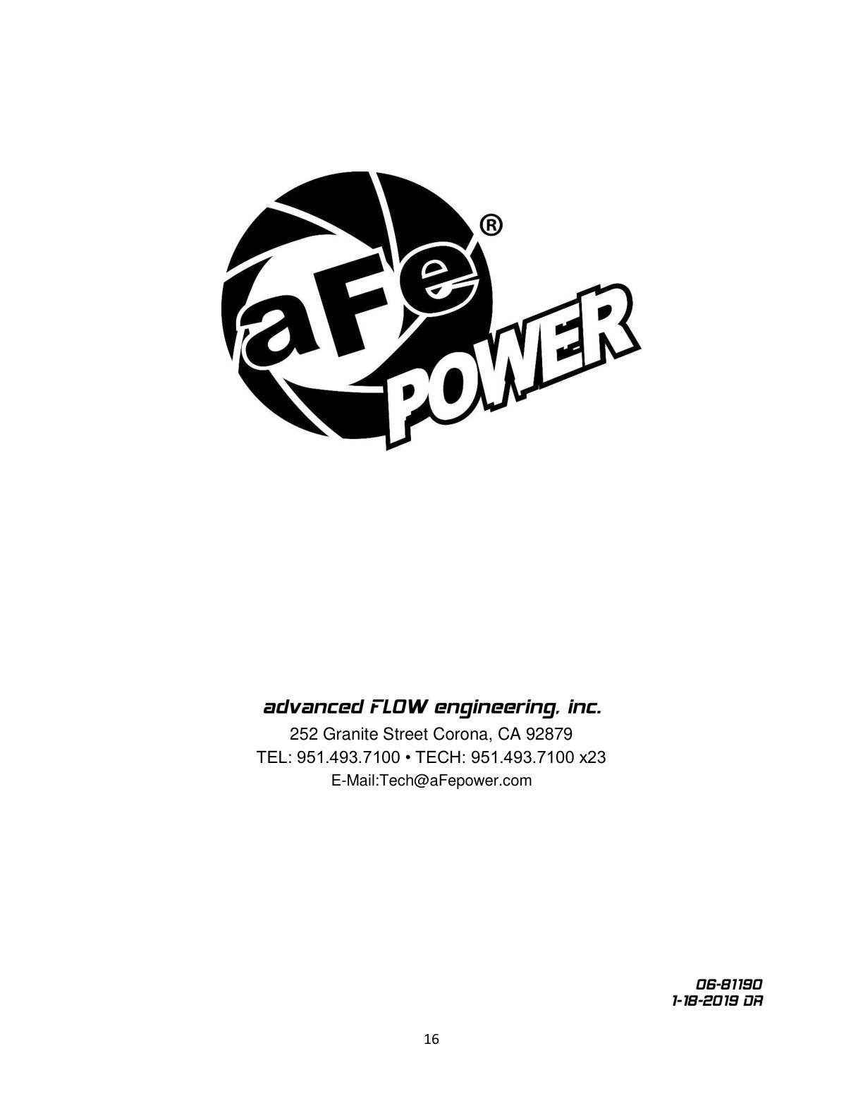 aFe Street Series Rear Diff Cover | GM Silverado 14-19 V8 4.3/5.3/6.2L (46-71120A)