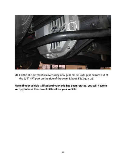 aFe Pro Series Rear Diff Cover w/ Fins | GM Silverado/Sierra 14-23 (46-71120B)
