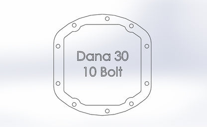 aFe Street Series Dana 30 Front Diff Cover Jeep TJ/JK (97-18) (46-71130A)