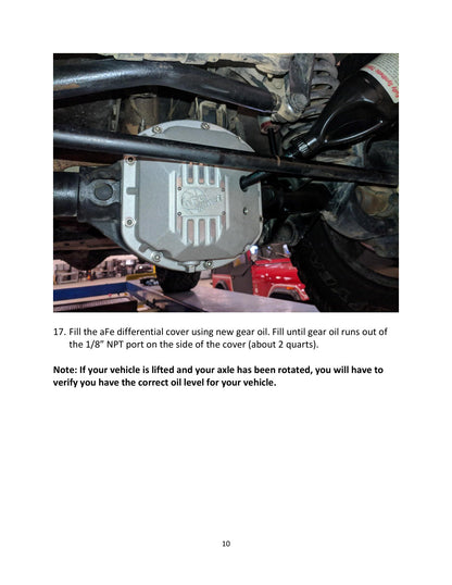 aFe Street Series Dana 30 Front Diff Cover Jeep TJ/JK (97-18) (46-71130A)