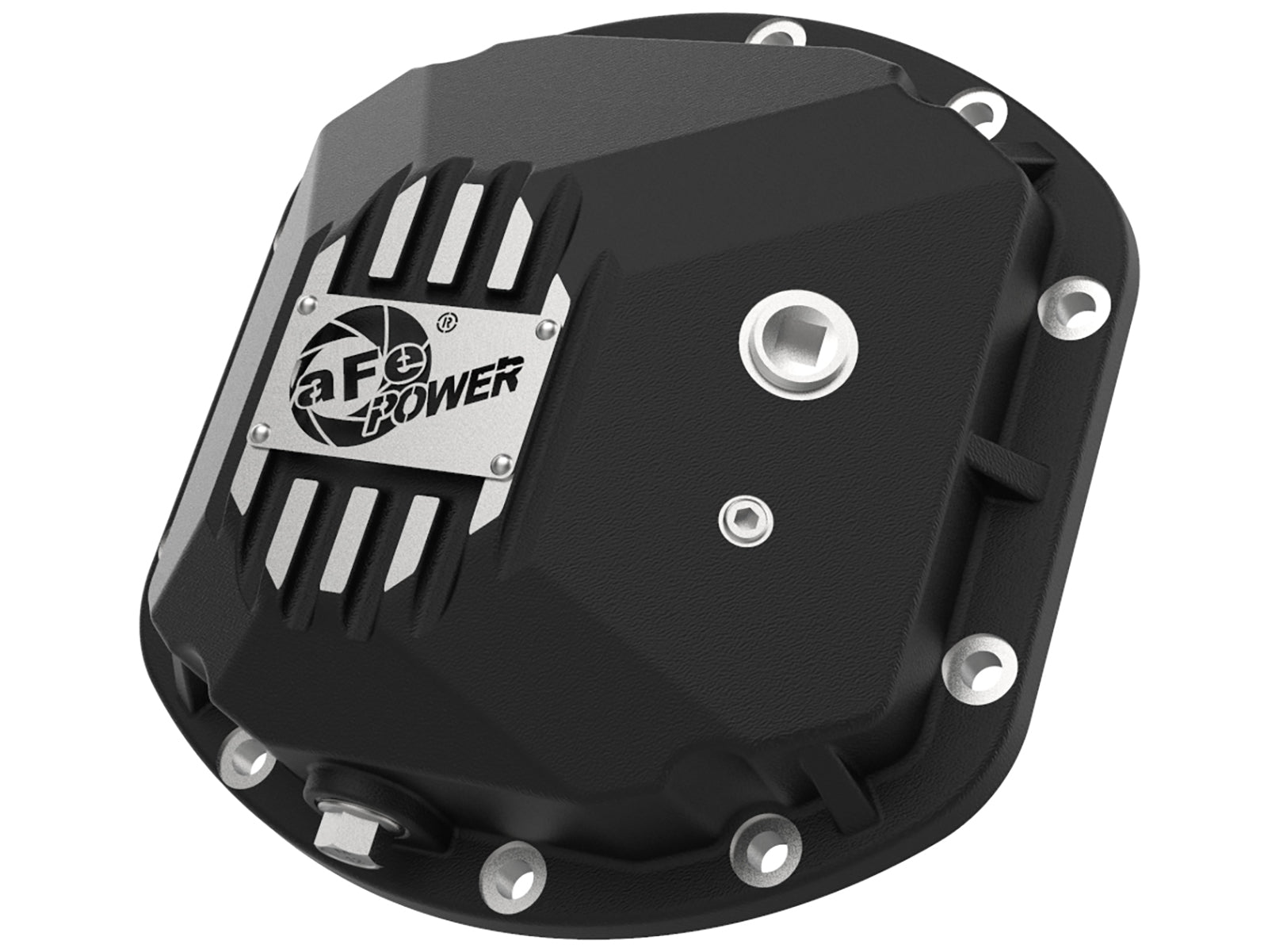 aFe Pro Series Dana 30 Front Diff Cover Black w/ Machined Fins | Jeep Wrangler (97-18) (46-71130B)