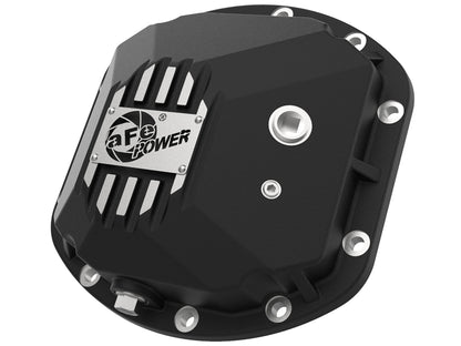aFe Pro Series Dana 30 Front Diff Cover Black w/ Machined Fins | Jeep Wrangler (97-18) (46-71130B)