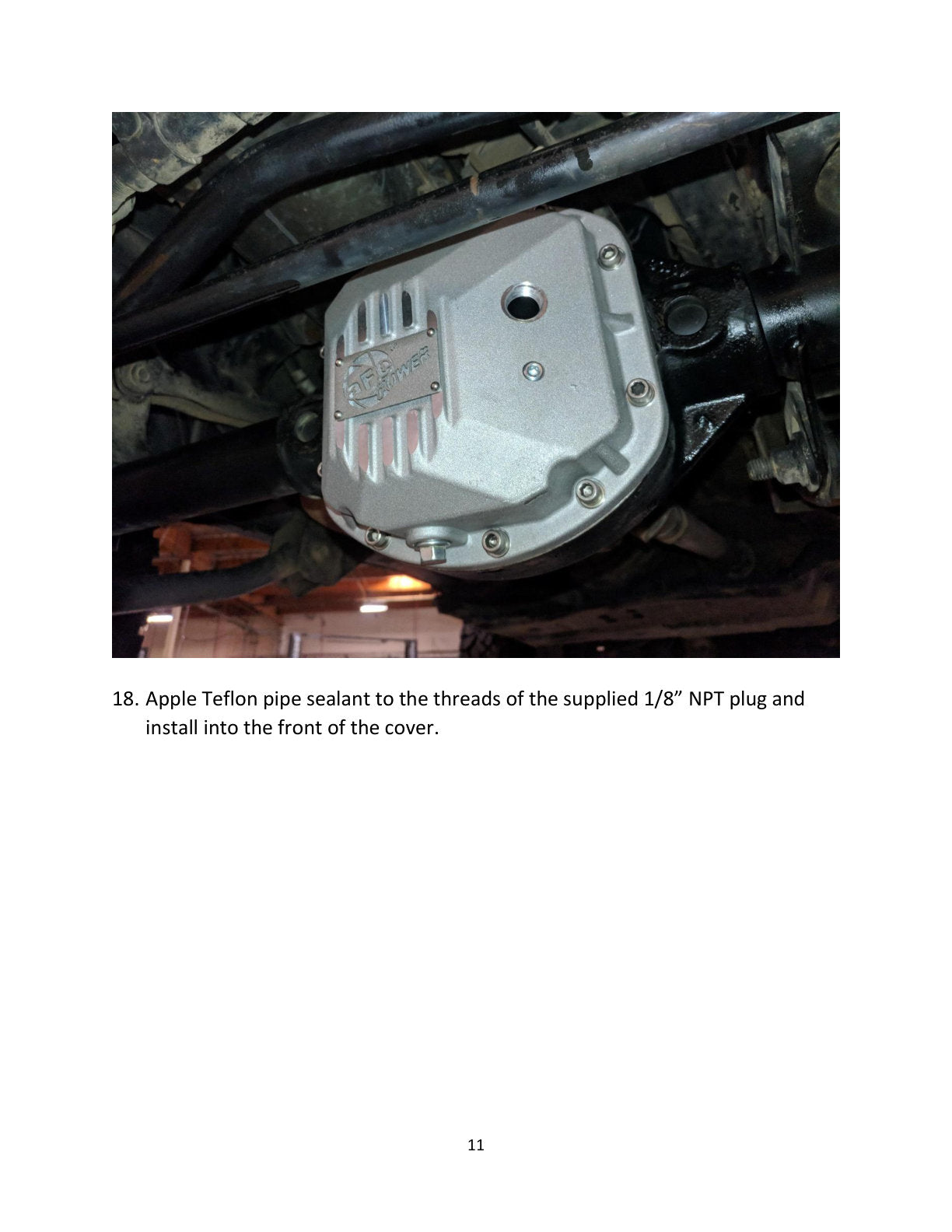 aFe Pro Series Dana 30 Front Diff Cover w/ Gear Oil | Jeep Wrangler (97-18) (46-71131B)