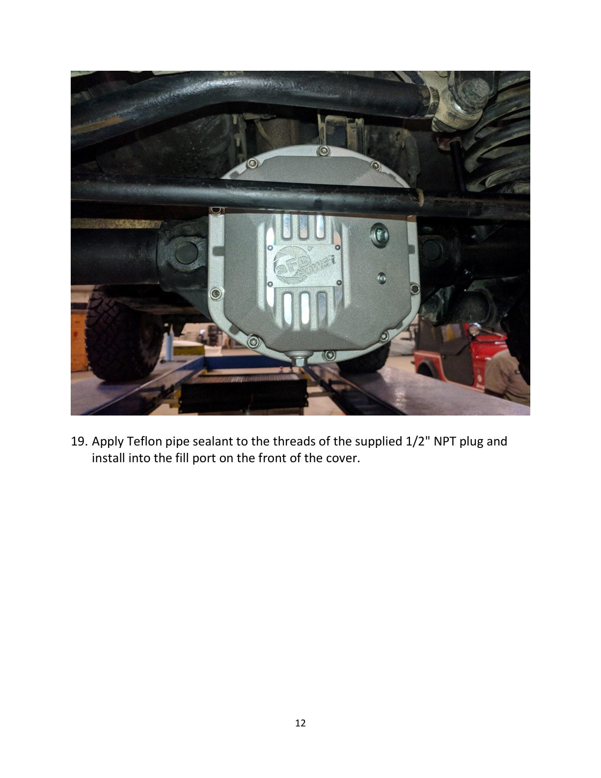 aFe Pro Series Dana 30 Front Diff Cover w/ Gear Oil | Jeep Wrangler (97-18) (46-71131B)
