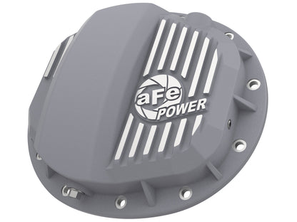 aFe Street Series Raw Front Differential Cover w/ Machined Fins | GM Gas Trucks/SUV (46-71140A)