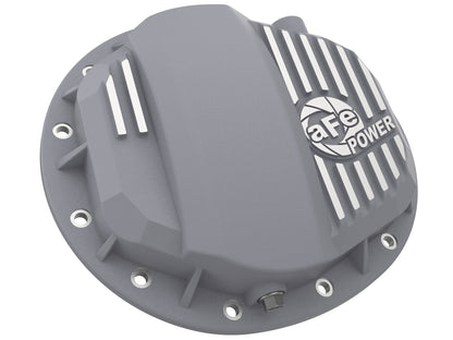 aFe Street Series Raw Front Differential Cover w/ Machined Fins | GM Gas Trucks/SUV (46-71140A)