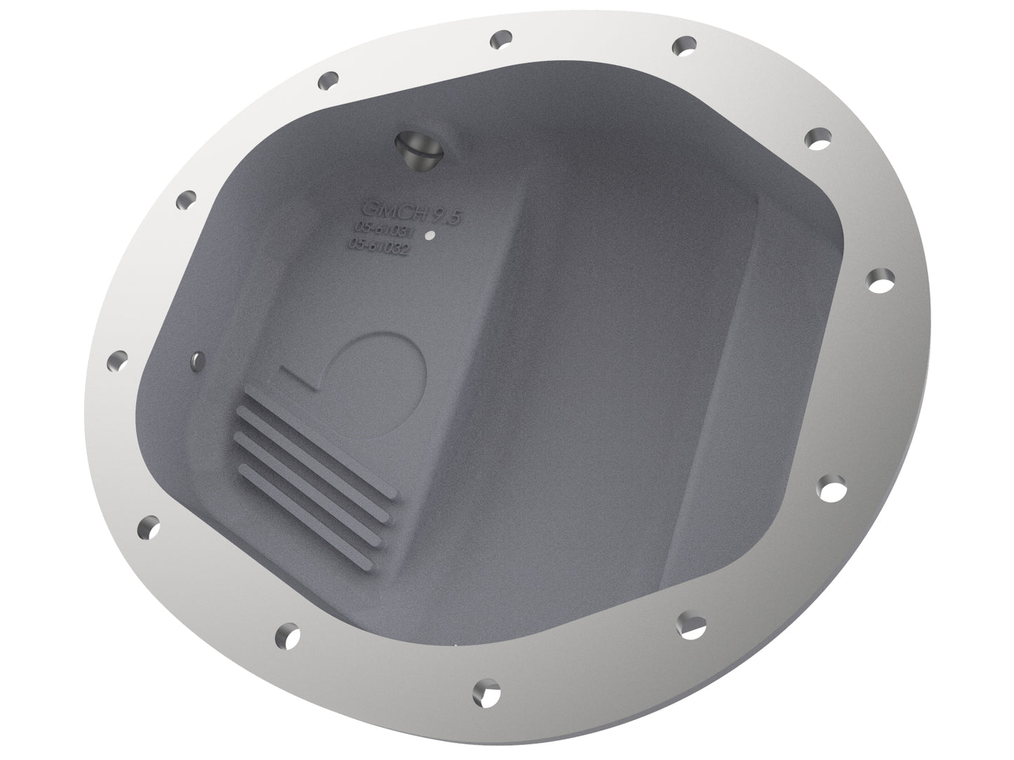 aFe Street Series Raw Front Differential Cover w/ Machined Fins | GM Gas Trucks/SUV (46-71140A)