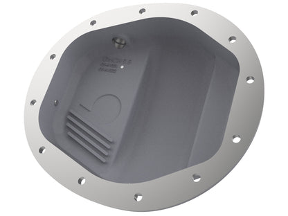 aFe Street Series Raw Front Differential Cover w/ Machined Fins | GM Gas Trucks/SUV (46-71140A)