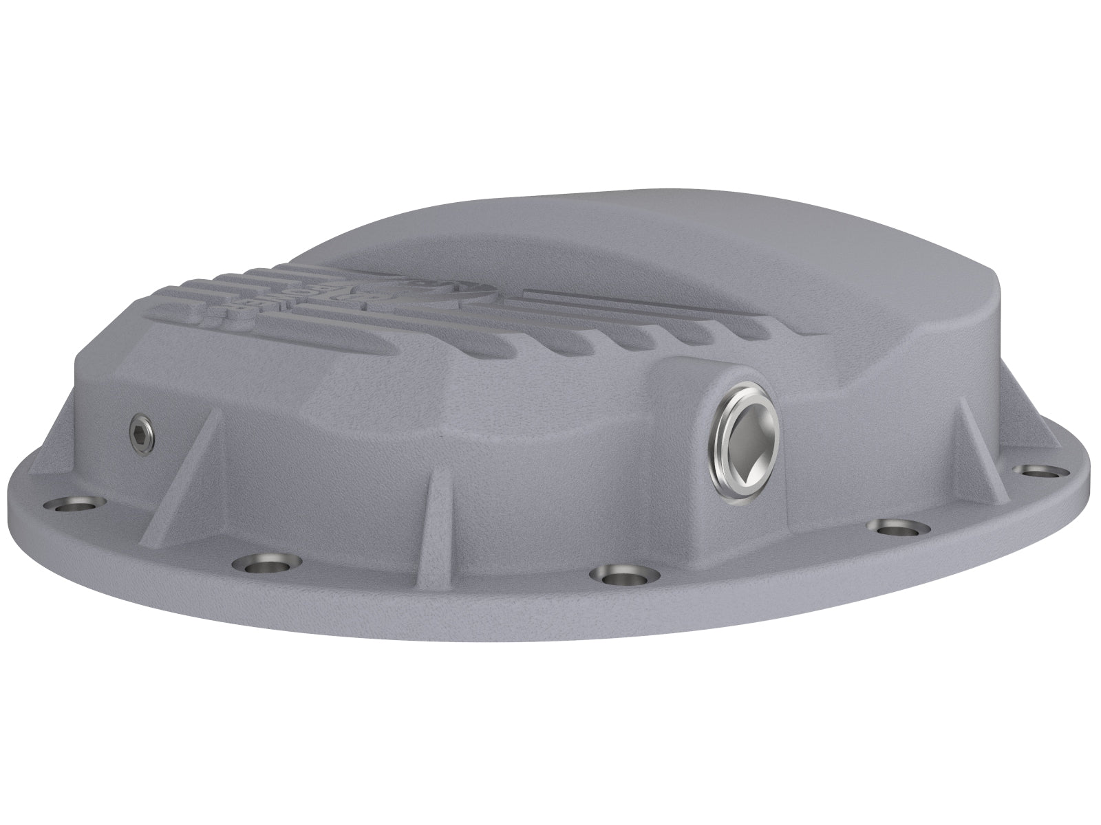 aFe Street Series Raw Front Differential Cover w/ Machined Fins | GM Gas Trucks/SUV (46-71140A)