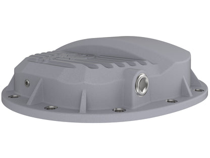 aFe Street Series Raw Front Differential Cover w/ Machined Fins | GM Gas Trucks/SUV (46-71140A)