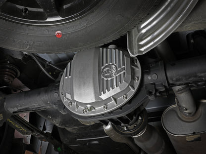 aFe Street Series Raw Front Differential Cover w/ Machined Fins | GM Gas Trucks/SUV (46-71140A)