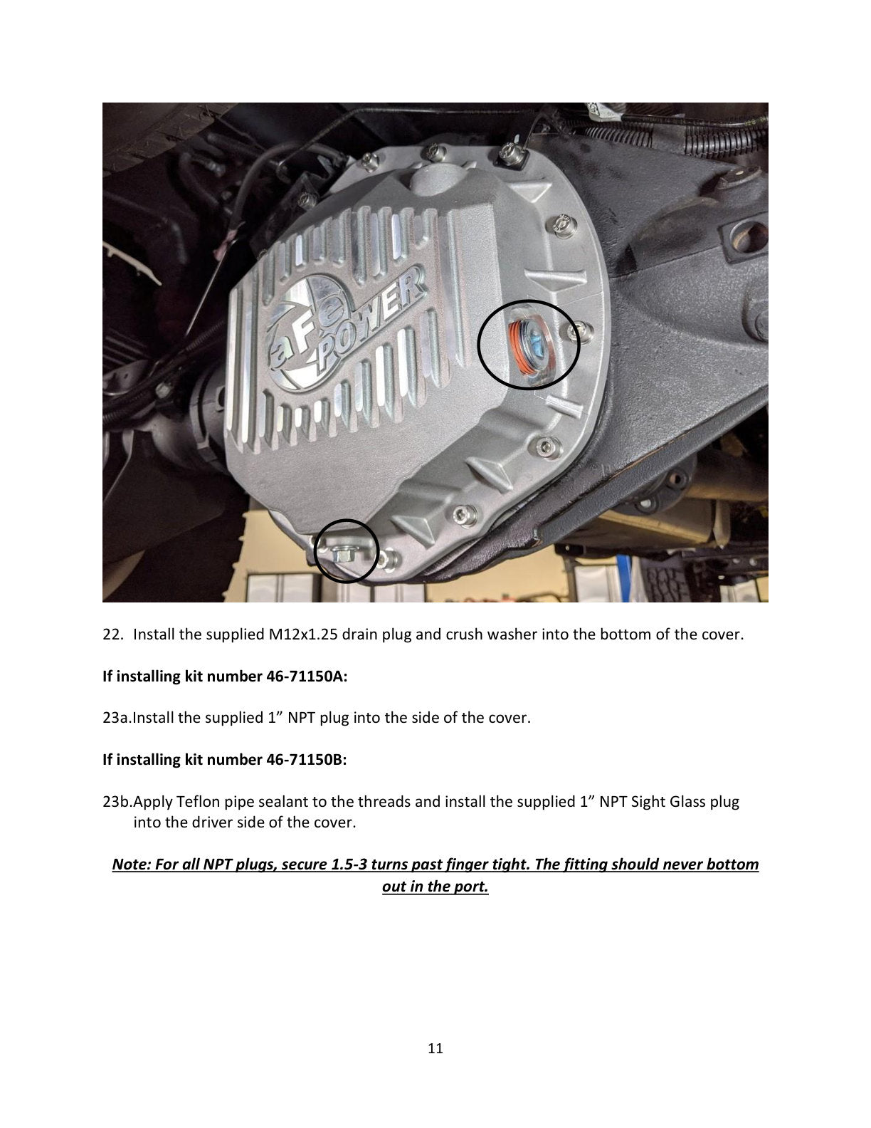 aFe Street Series Raw Rear Differential Cover w/ Machined Fins | Ram 2500/3500 (19-20) (46-71150A)