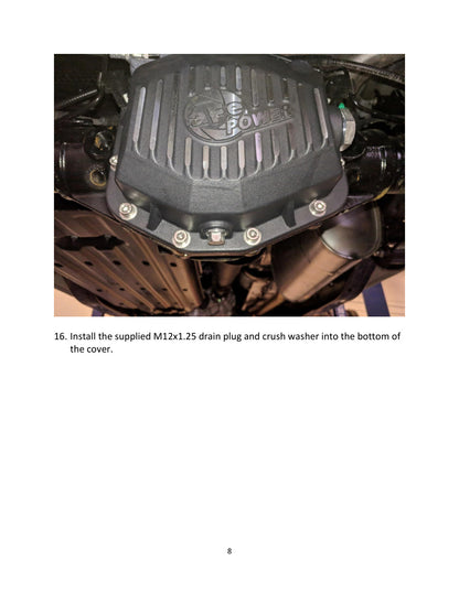aFe Pro Series Rear Differential Cover Black w/ Machined Fins | Ford Ranger (19-20) (46-71170B)