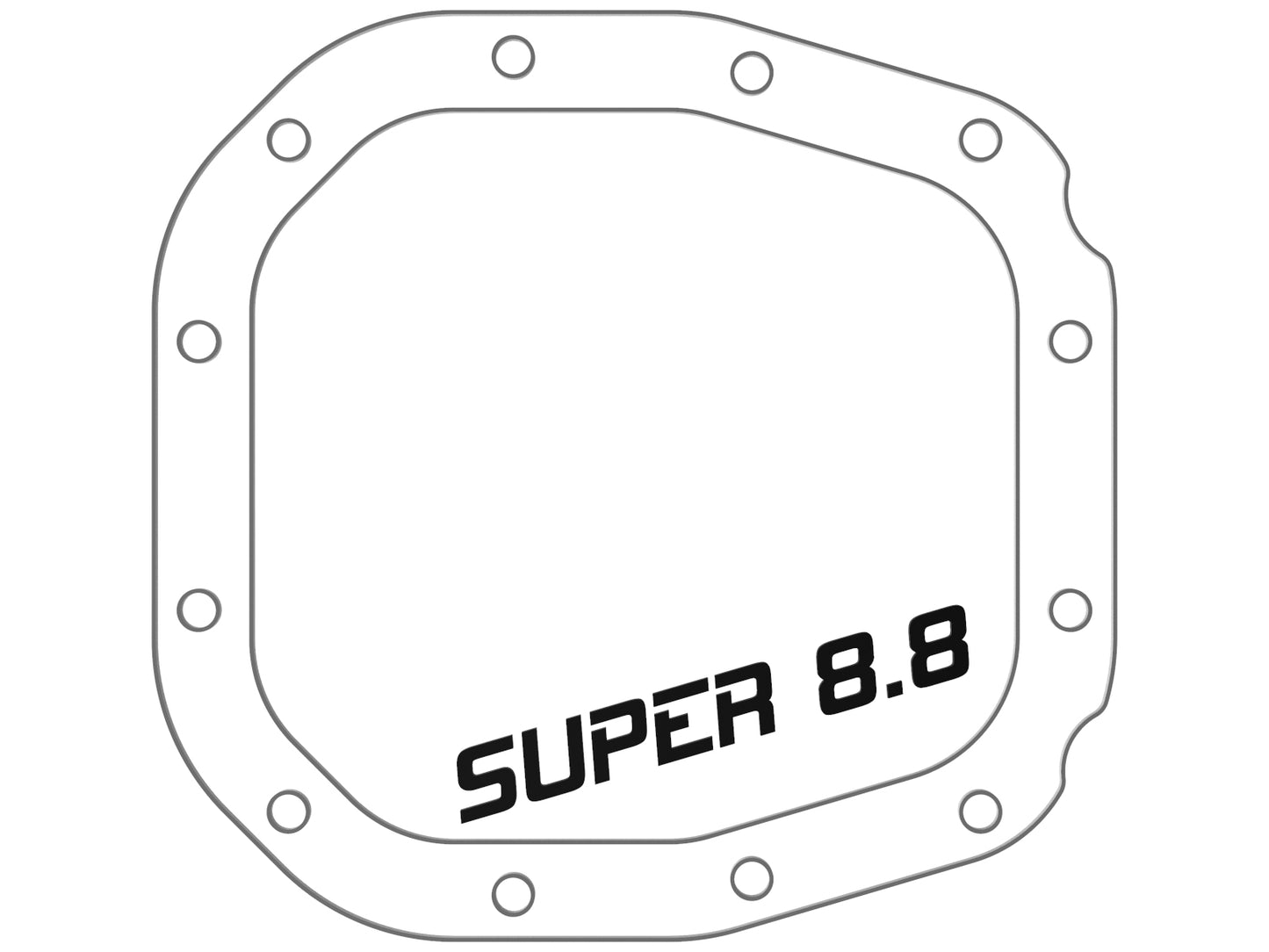 aFe Street Series Rear Diff Cover F&F F-150 15-20 (w/ Super 8.8 Axles) (46-71180A)
