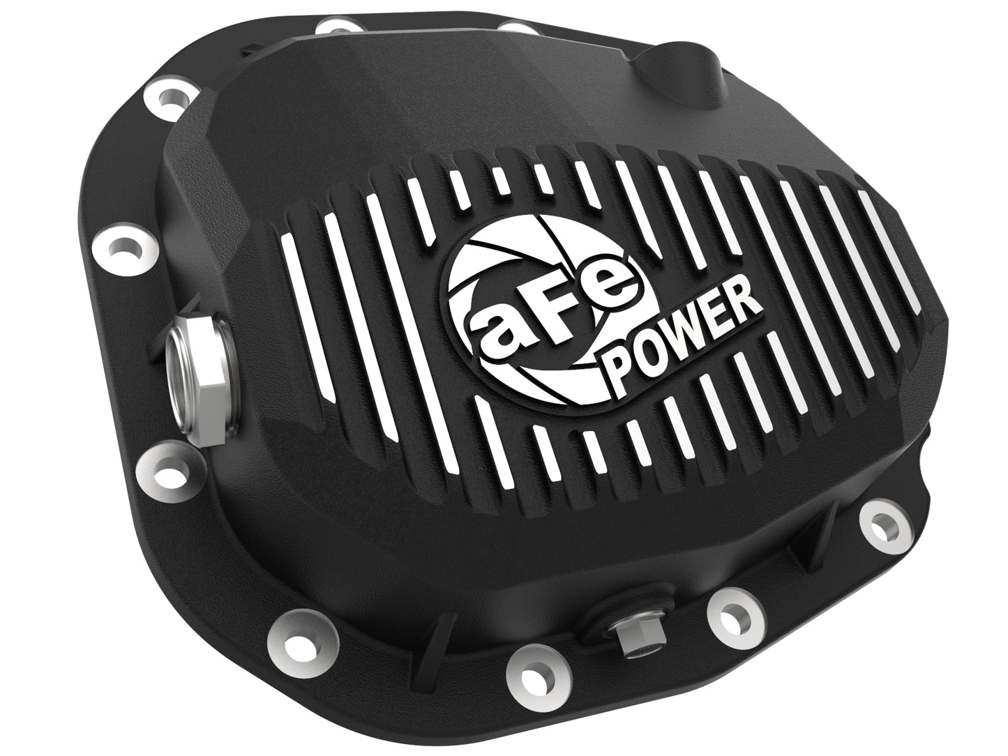 aFe Pro Series Rear Diff Cover Black w/ Machined Fins | Ford F-150 (15-19) (SPF4671180B)