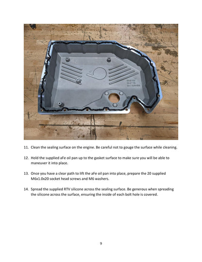 aFe Oil Pan | Audi VW 1.8/2.0L w/ Oil Sensor (46-71210A) (SPF4671210A)