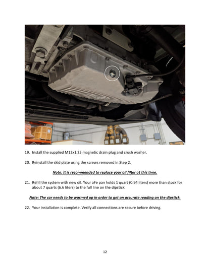 aFe Oil Pan | Audi VW 1.8/2.0L w/ Oil Sensor (46-71210A) (SPF4671210A)