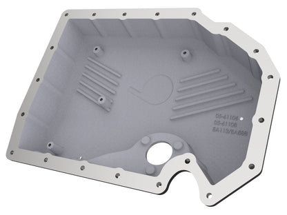 aFe Power 05-19 VW 1.8L/2.0L w/ Oil Sensor Engine Oil Pan Black POWER Street Series w/ Machined Fins (46-71210B)