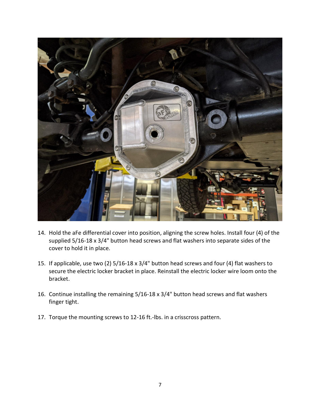 aFe Street Series Fabricated Aluminum Dana 44 Diff Cover | Jeep TJ/JK (97-18) (46-71230A)