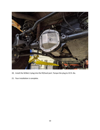 aFe Street Series Fabricated Aluminum Dana 44 Diff Cover | Jeep TJ/JK (97-18) (46-71230A)