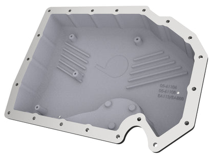 aFe Power 05-19 VW 1.8L/2.0L w/o Oil Sensor Engine Oil Pan Black POWER Street Series w/ Machined Fins (46-71240B)
