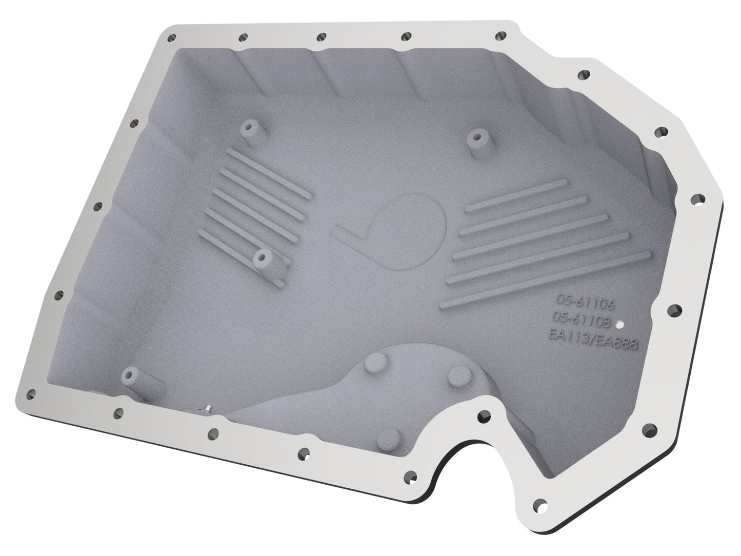 aFe Engine Oil Pan Black POWER Street Series w/ Machined Fins | VW 1.8L/2.0L (05-19) (46-71240B)