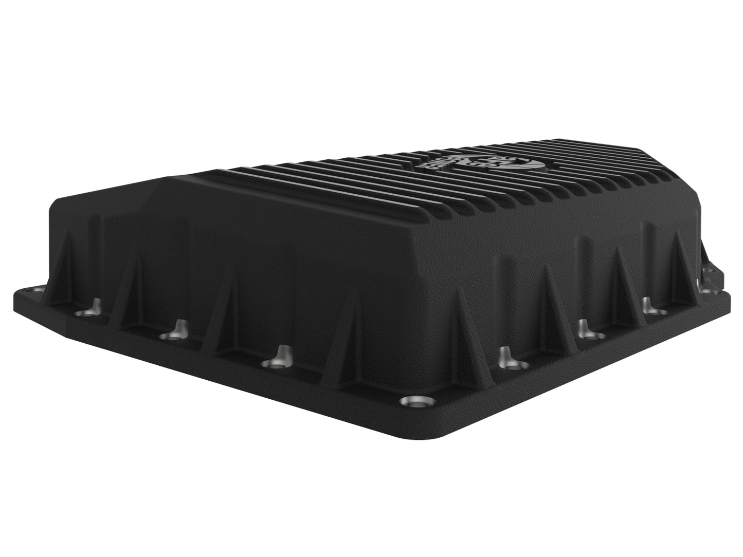 aFe Engine Oil Pan Black POWER Street Series w/ Machined Fins | VW 1.8L/2.0L (05-19) (46-71240B)