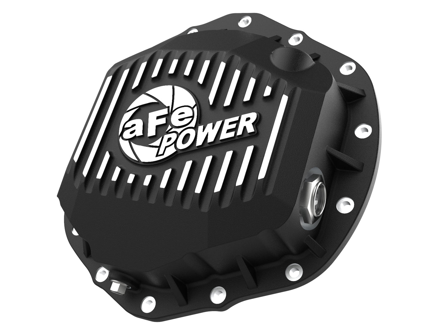 aFe Pro Series Rear Diff Cover w/ Machined Fins Black | Chevy Silverado 2500 HD (20) (46-71260B)